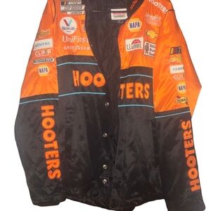 NASCAR Chase Elliott Hooters Racing Jacket in Black and Orange